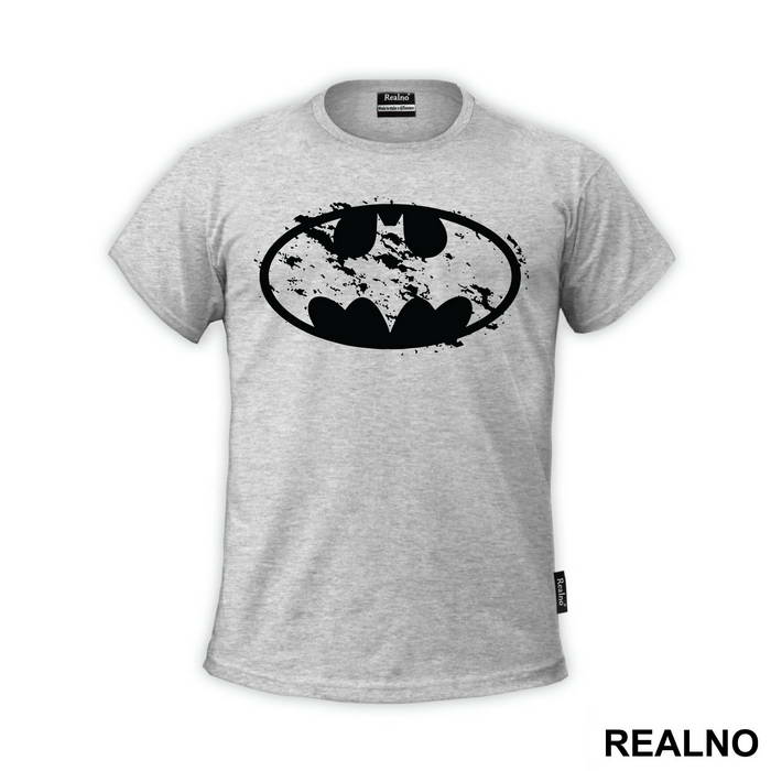 Yellow Bust Up Logo - Batman - Majica