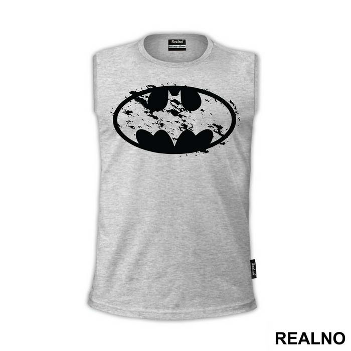 Yellow Bust Up Logo - Batman - Majica