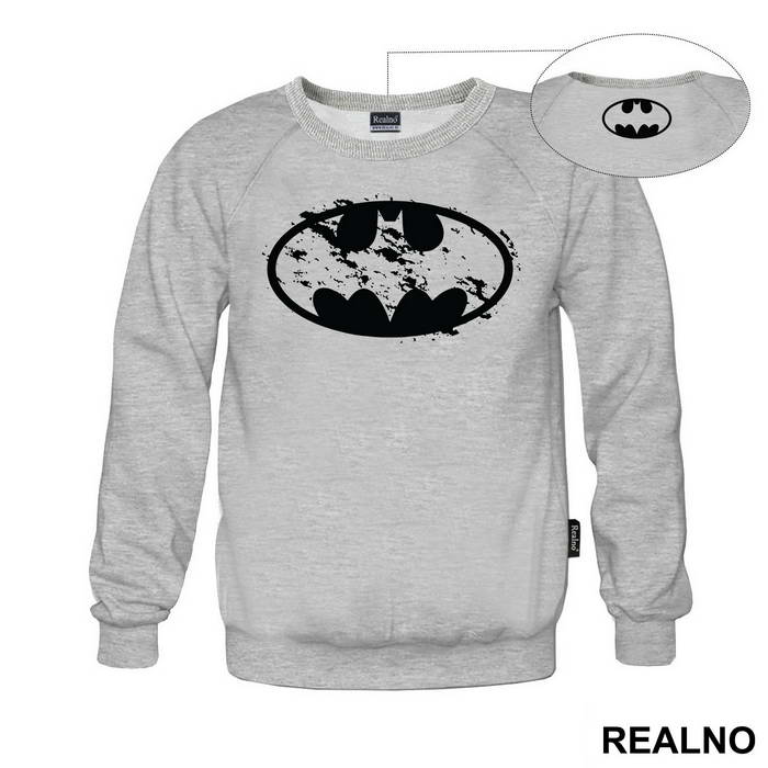 Yellow Bust Up Logo - Batman - Majica