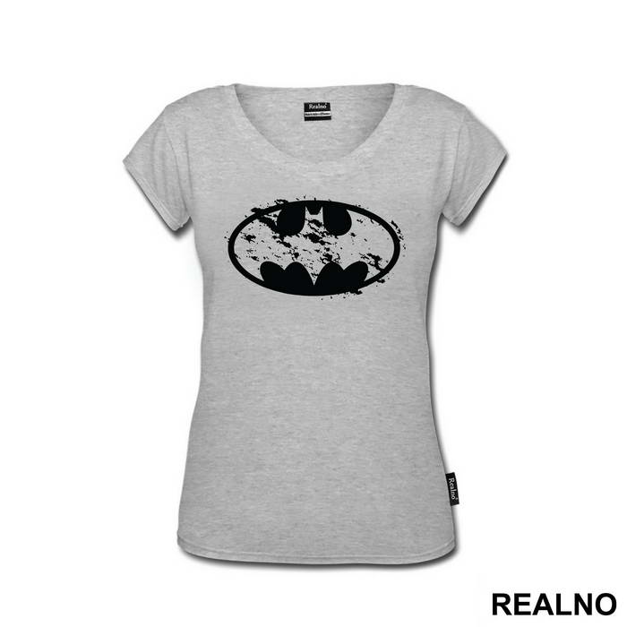 Yellow Bust Up Logo - Batman - Majica