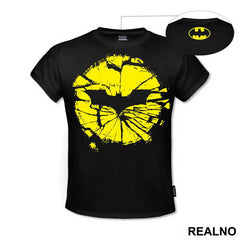 Cracked Yellow Logo - Batman - Majica