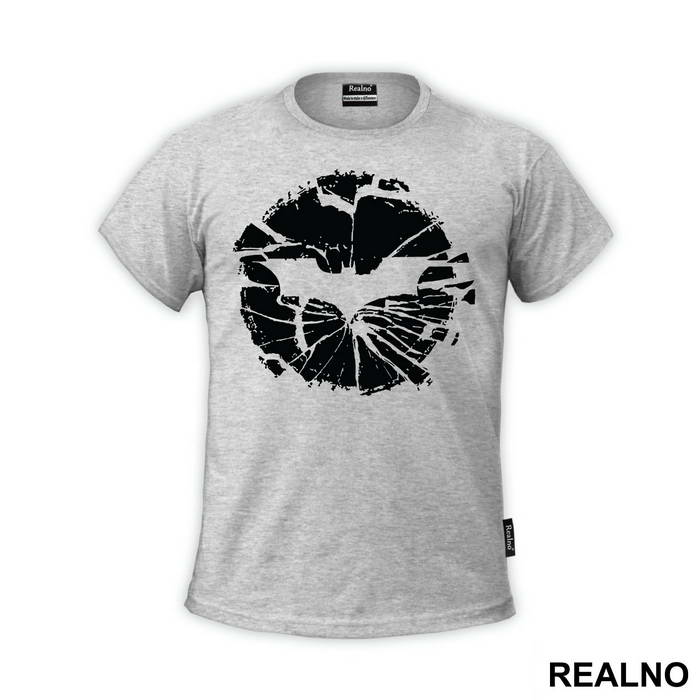 Cracked Yellow Logo - Batman - Majica