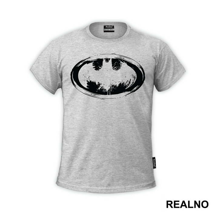 Mottled Yellow Logo - Batman - Majica