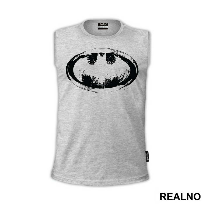 Mottled Yellow Logo - Batman - Majica