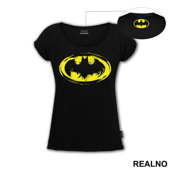 Mottled Yellow Logo - Batman - Majica