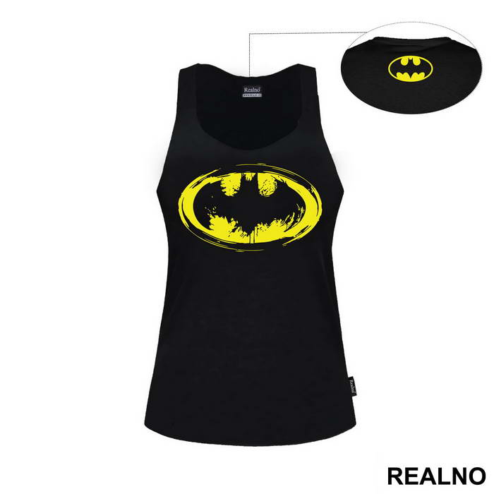 Mottled Yellow Logo - Batman - Majica