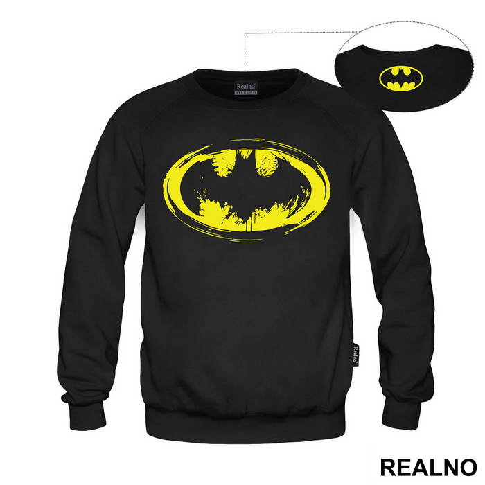 Mottled Yellow Logo - Batman - Majica