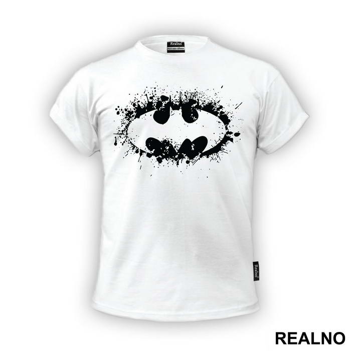 Splashing Yellow Logo - Batman - Majica