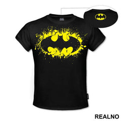 Splashing Yellow Logo - Batman - Majica