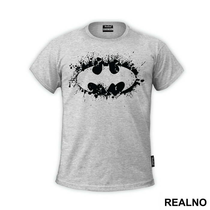 Splashing Yellow Logo - Batman - Majica