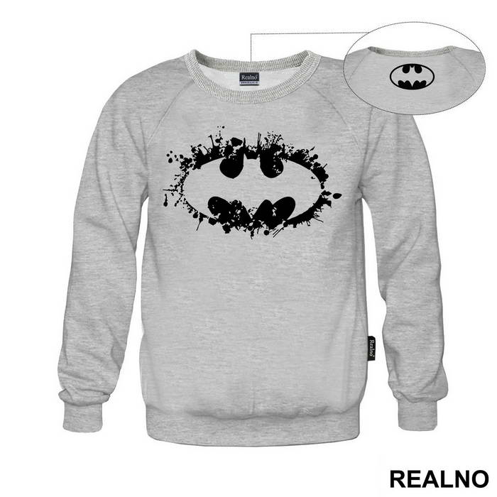 Splashing Yellow Logo - Batman - Majica