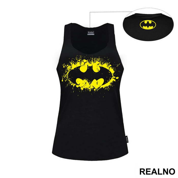 Splashing Yellow Logo - Batman - Majica