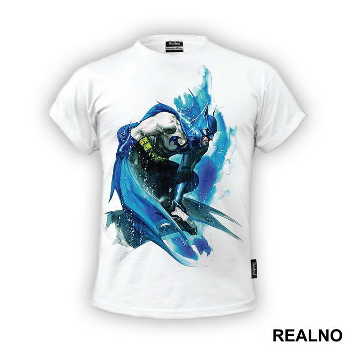 Blue Drawing - Batman - Majica