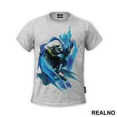 Blue Drawing - Batman - Majica