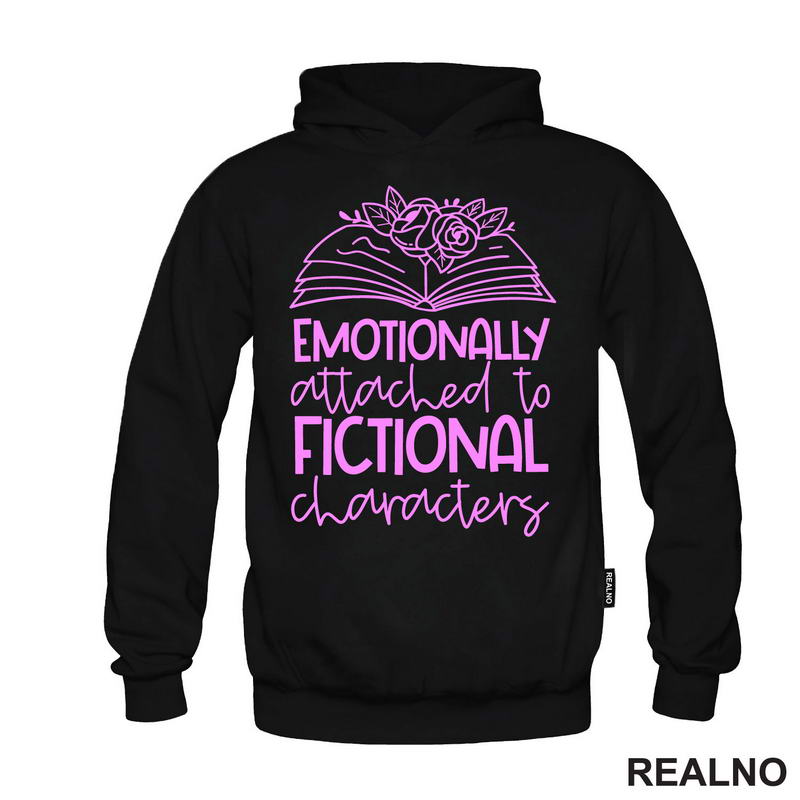 Emotionally Attached To Fictional Characters - Pink - Books - Čitanje - Knjige - Majica