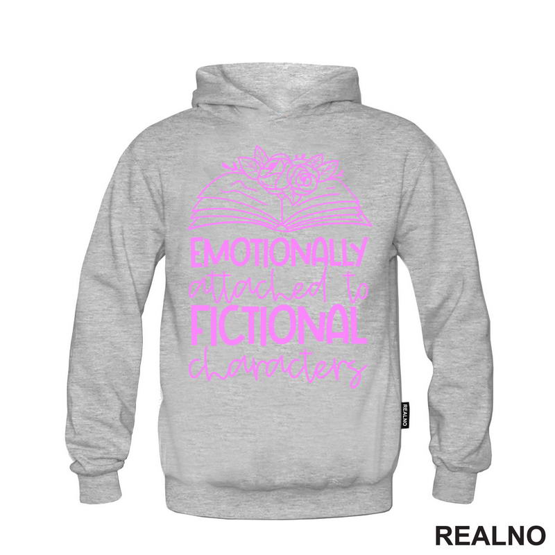 Emotionally Attached To Fictional Characters - Pink - Books - Čitanje - Knjige - Majica