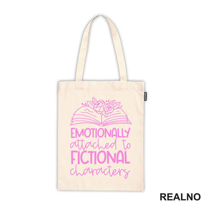 Emotionally Attached To Fictional Characters - Pink - Books - Čitanje - Knjige - Majica