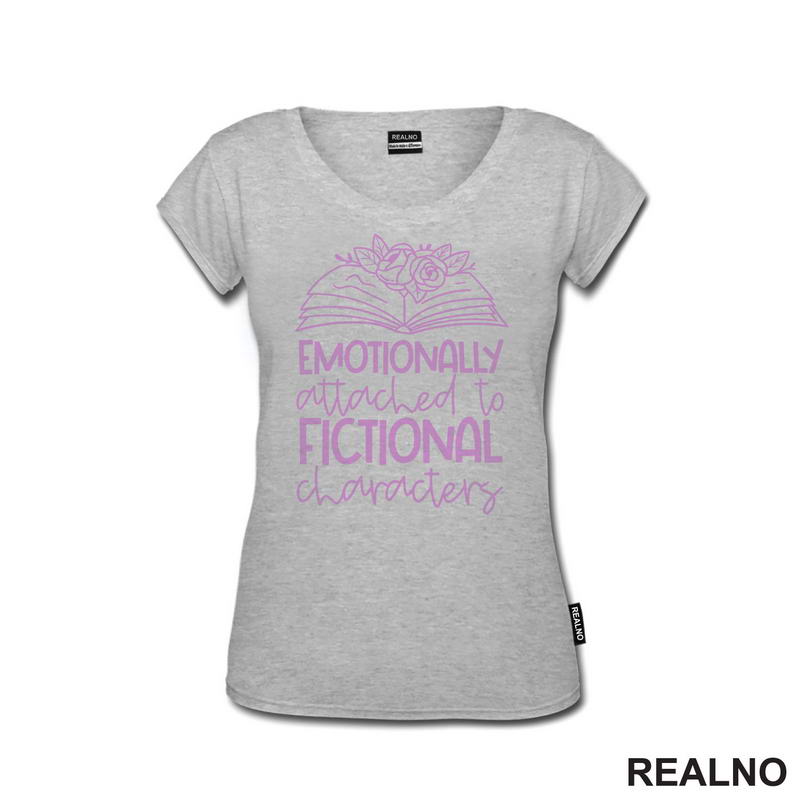 Emotionally Attached To Fictional Characters - Pink - Books - Čitanje - Knjige - Majica