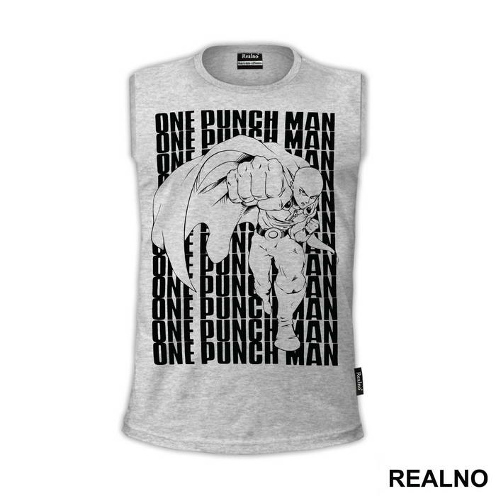Saitama Text - One Punch Man - Majica