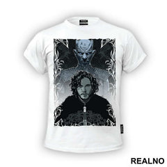 Jon Snow And White Walker - Game Of Thrones - GOT - Majica