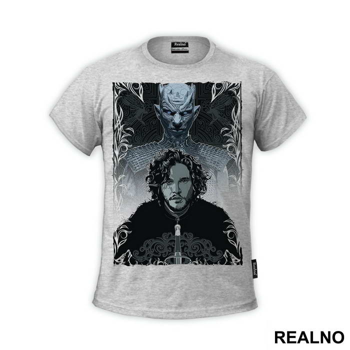 Jon Snow And White Walker - Game Of Thrones - GOT - Majica