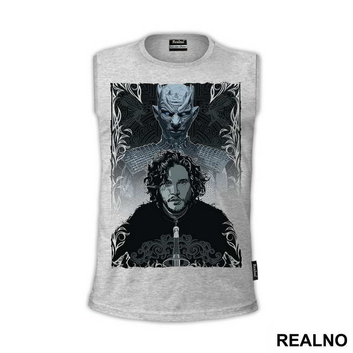Jon Snow And White Walker - Game Of Thrones - GOT - Majica
