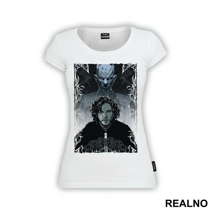 Jon Snow And White Walker - Game Of Thrones - GOT - Majica