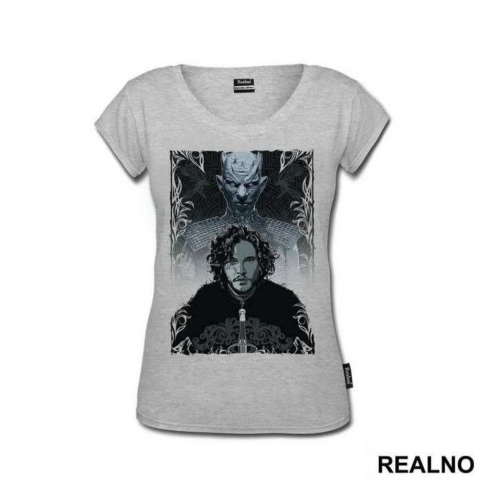 Jon Snow And White Walker - Game Of Thrones - GOT - Majica