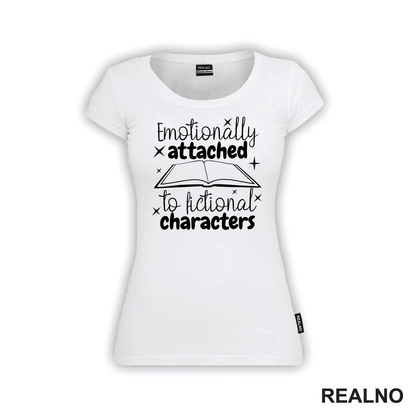 Emotionally Attached To Fictional Characters - Stars - Books - Čitanje - Knjige - Majica
