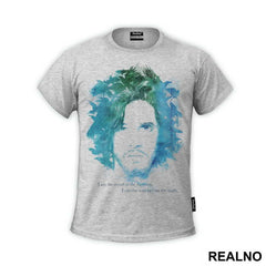 I Am The Sword In The Darkness, I Am The Watcher On The Wall - Jon Snow - Blue - Game Of Thrones - GOT - Majica