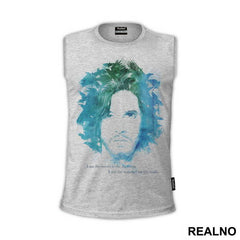 I Am The Sword In The Darkness, I Am The Watcher On The Wall - Jon Snow - Blue - Game Of Thrones - GOT - Majica