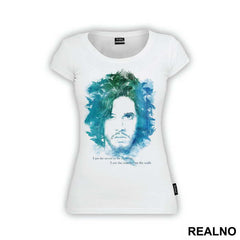 I Am The Sword In The Darkness, I Am The Watcher On The Wall - Jon Snow - Blue - Game Of Thrones - GOT - Majica