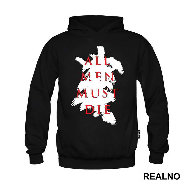 All Men Must Die - Black And Red - Game Of Thrones - GOT - Majica