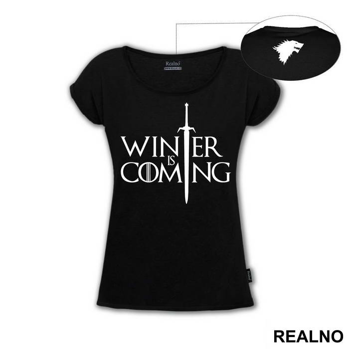 Winter Is Coming - Sword - Game Of Thrones - GOT - Majica