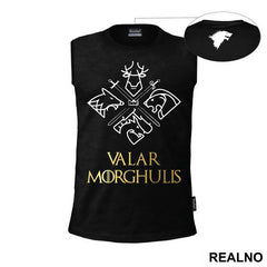 Valar Morghulis - White And Gold - Game Of Thrones - GOT - Majica