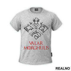 Valar Morghulis - White And Gold - Game Of Thrones - GOT - Majica