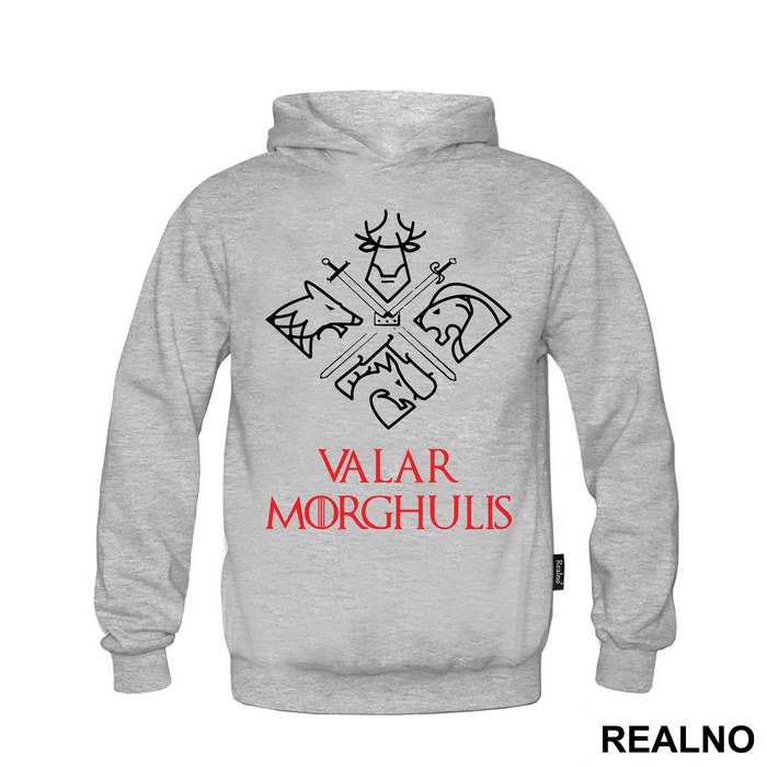 Valar Morghulis - White And Gold - Game Of Thrones - GOT - Majica