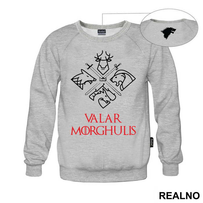 Valar Morghulis - White And Gold - Game Of Thrones - GOT - Majica