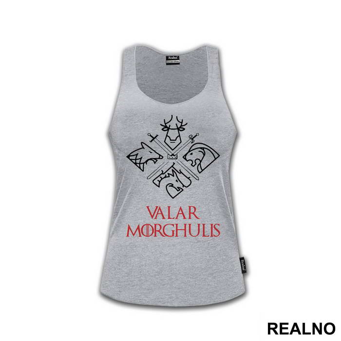 Valar Morghulis - White And Gold - Game Of Thrones - GOT - Majica