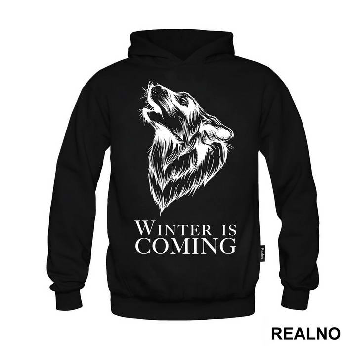 Winter Is Coming - White Dire Wolf - Game Of Thrones - GOT - Majica