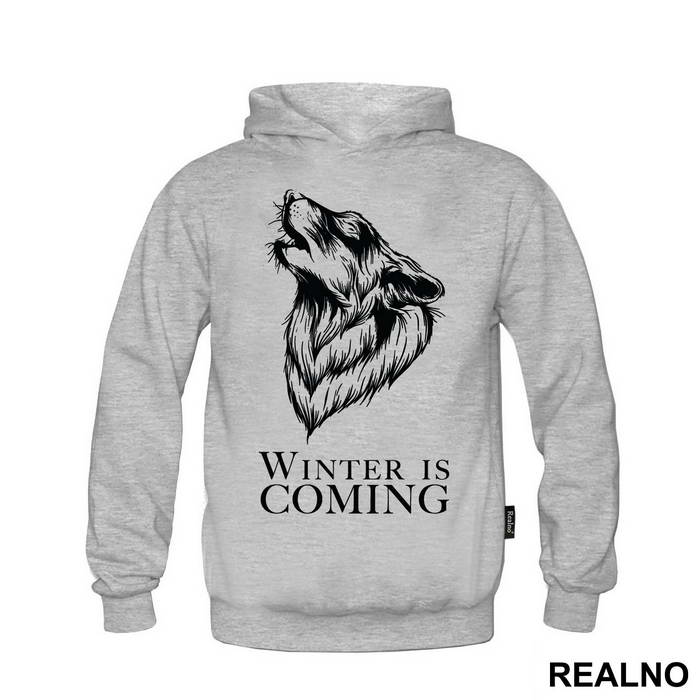 Winter Is Coming - White Dire Wolf - Game Of Thrones - GOT - Majica