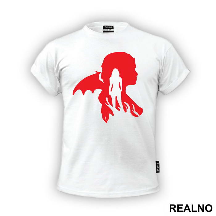 Daenerys Targaryen - Red - Game Of Thrones - GOT - Majica