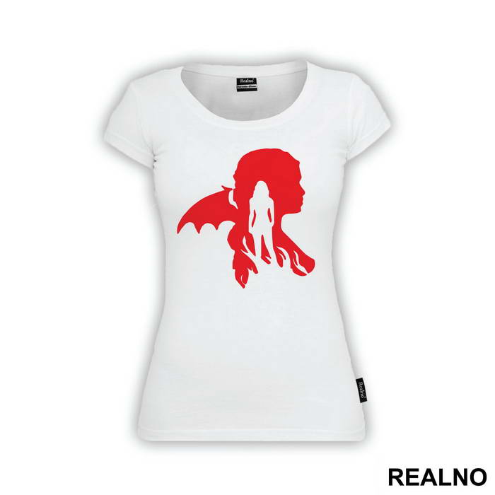 Daenerys Targaryen - Red - Game Of Thrones - GOT - Majica