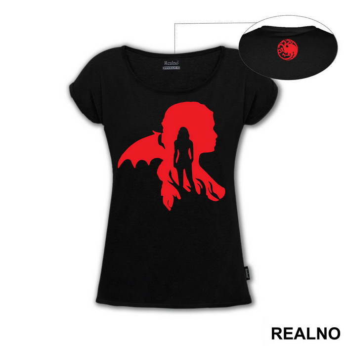 Daenerys Targaryen - Red - Game Of Thrones - GOT - Majica