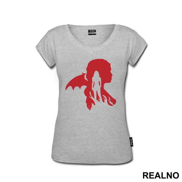 Daenerys Targaryen - Red - Game Of Thrones - GOT - Majica