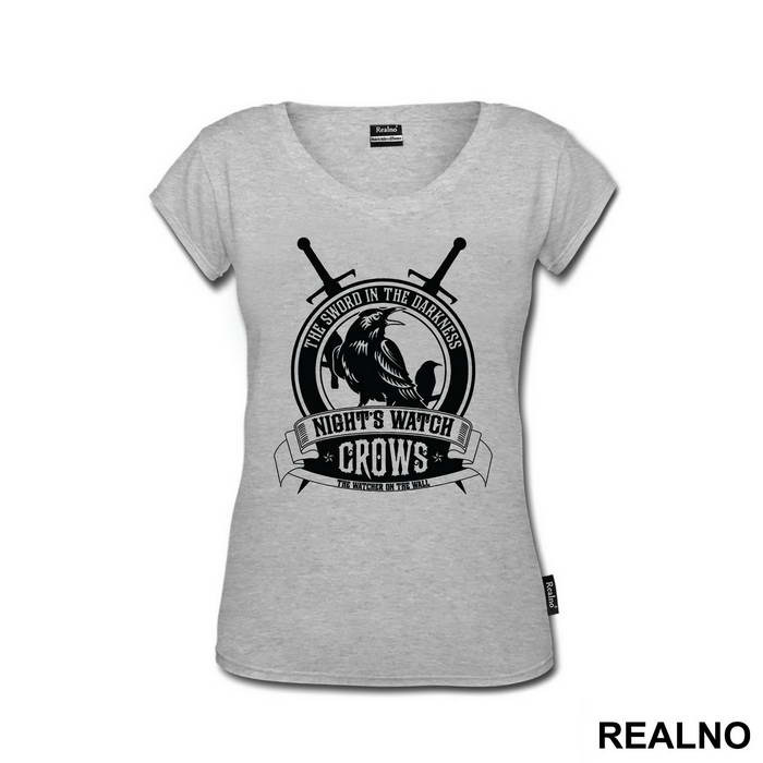 Night's Watch - Crows - The Sword In The Darkness, The Watcher On The Wall - Game Of Thrones - GOT - Majica