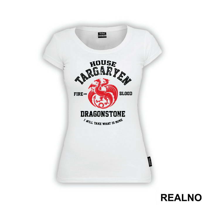 House Targaryen - I Will Take What Is Mine - White, Red And Yellow - Game Of Thrones - GOT - Majica