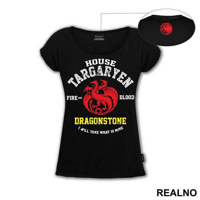 House Targaryen - I Will Take What Is Mine - White, Red And Yellow - Game Of Thrones - GOT - Majica