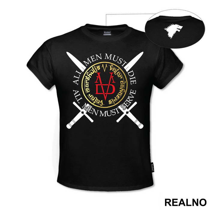 Valar Morghulis - All Men Must Die - Gold - Game Of Thrones - GOT - Majica