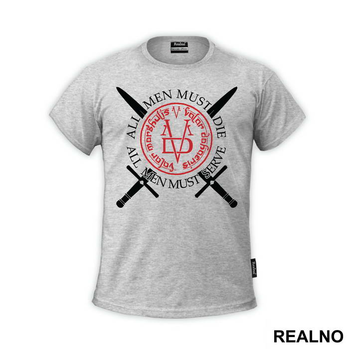 Valar Morghulis - All Men Must Die - Gold - Game Of Thrones - GOT - Majica